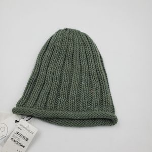 Treasure and Bond Green Cable Knit Beanie